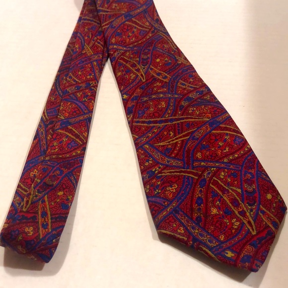 ETRO Tie- Burgundy/ Blue - Picture 6 of 9